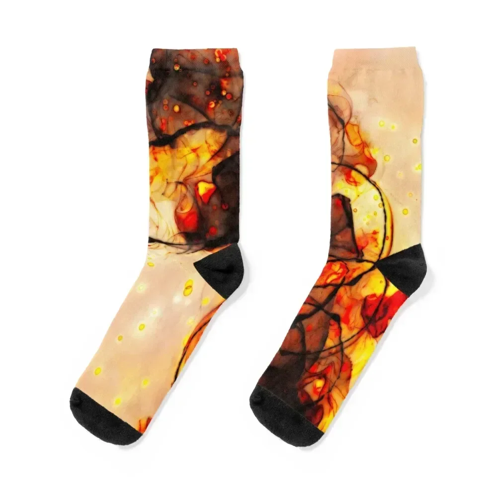 

Abstract Acrylic Painting No 1 Socks retro New year's football christmas stocking Socks Women's Men's