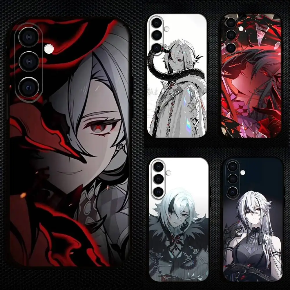 

A-Arlecchino G-Genshin Phone Case For Samsung Galaxy A73,A72,A71,A70,A53,A52,A51,Others Soft Black Cover