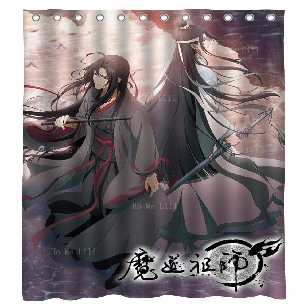 Anime Characters Wei Wuxian And Blue Forget Machine By Ho Me Lili Decorate Shower Curtains For Family