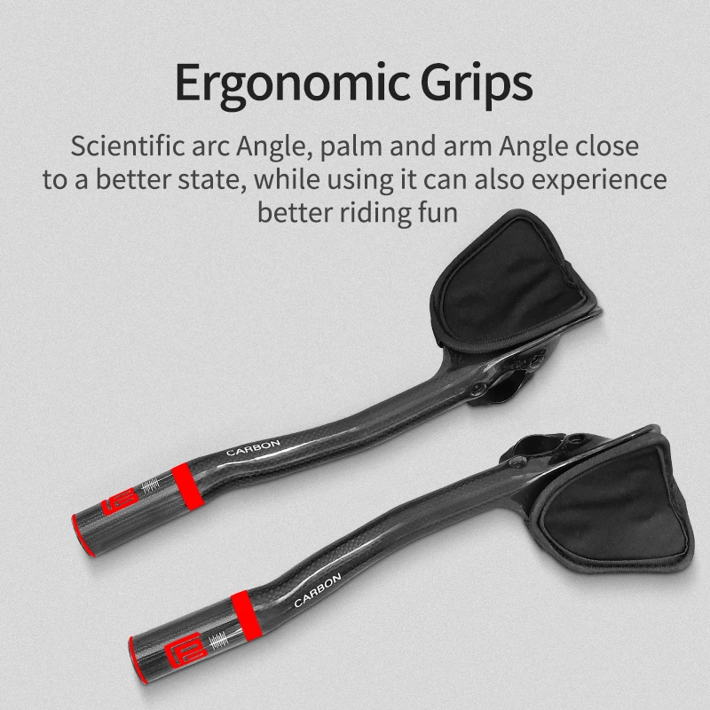 Vollcarbon-TT-Lenker mit glänzendem 3K-Finish, Fahrradlenker, Fahrradzubehör für Leistung und Stil – Detail 5