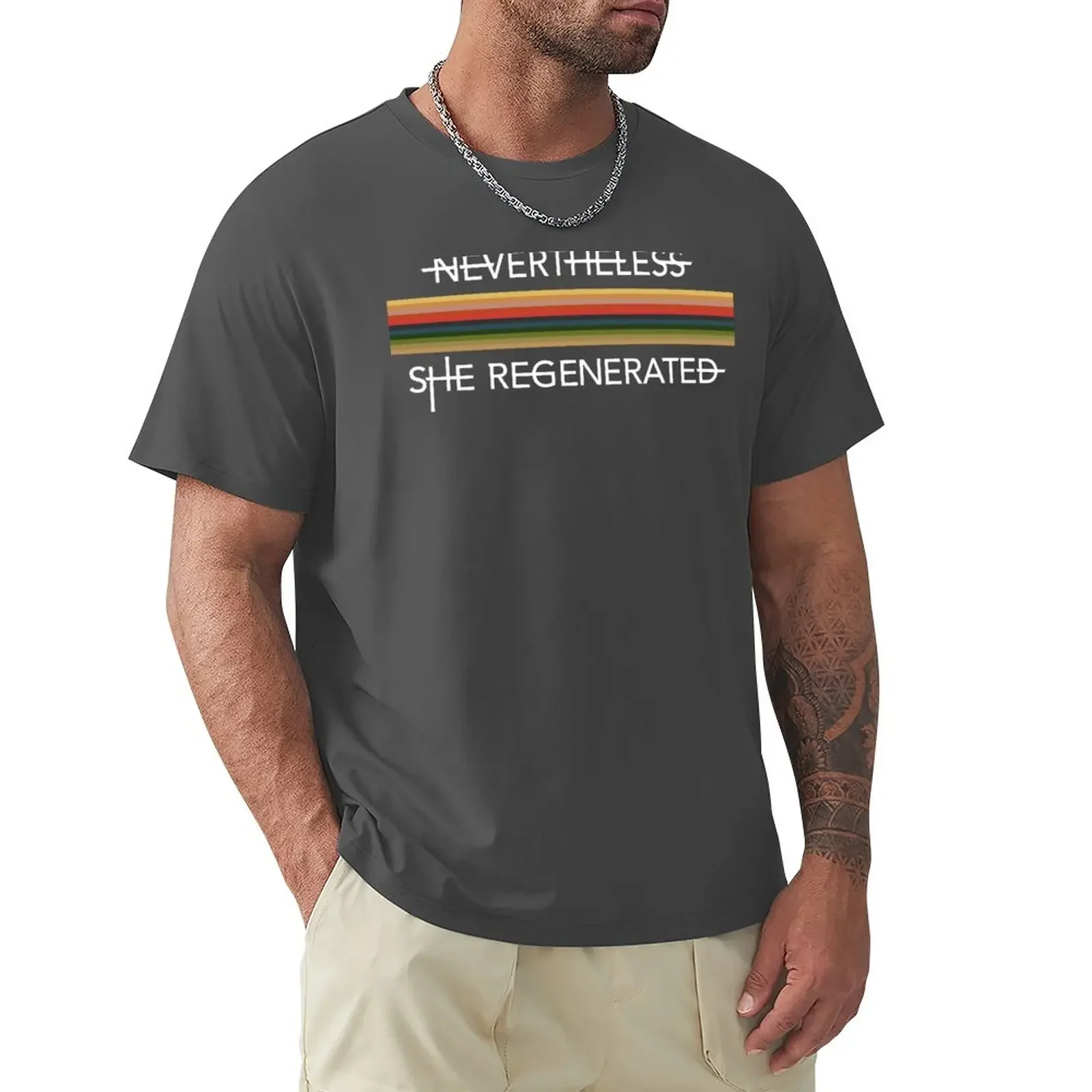 Nevertheless, She Regenerated T-Shirt blacks tops animal prinfor boys plain white t shirts men