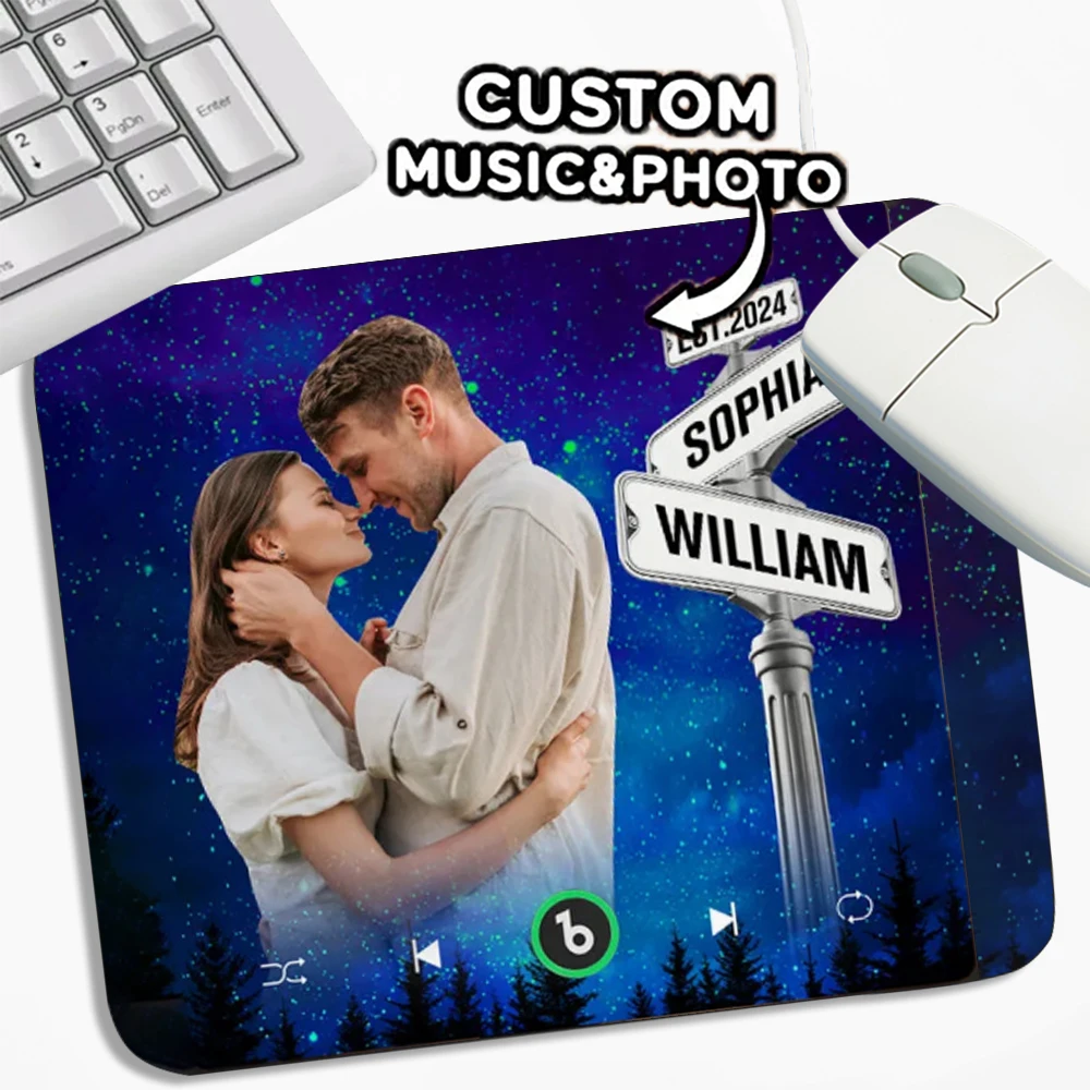 Customized souvenir decoration, customized mouse pad, suitable for desktop decoration, holiday gifts, graduation season gifts
