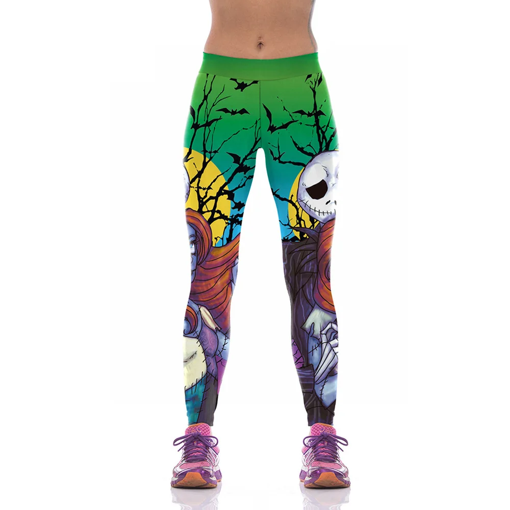 Leggings para dramatização de férias – Calças elásticas Zombie Bride Leggings elásticas para fitness – Leggings com estampa de Halloween