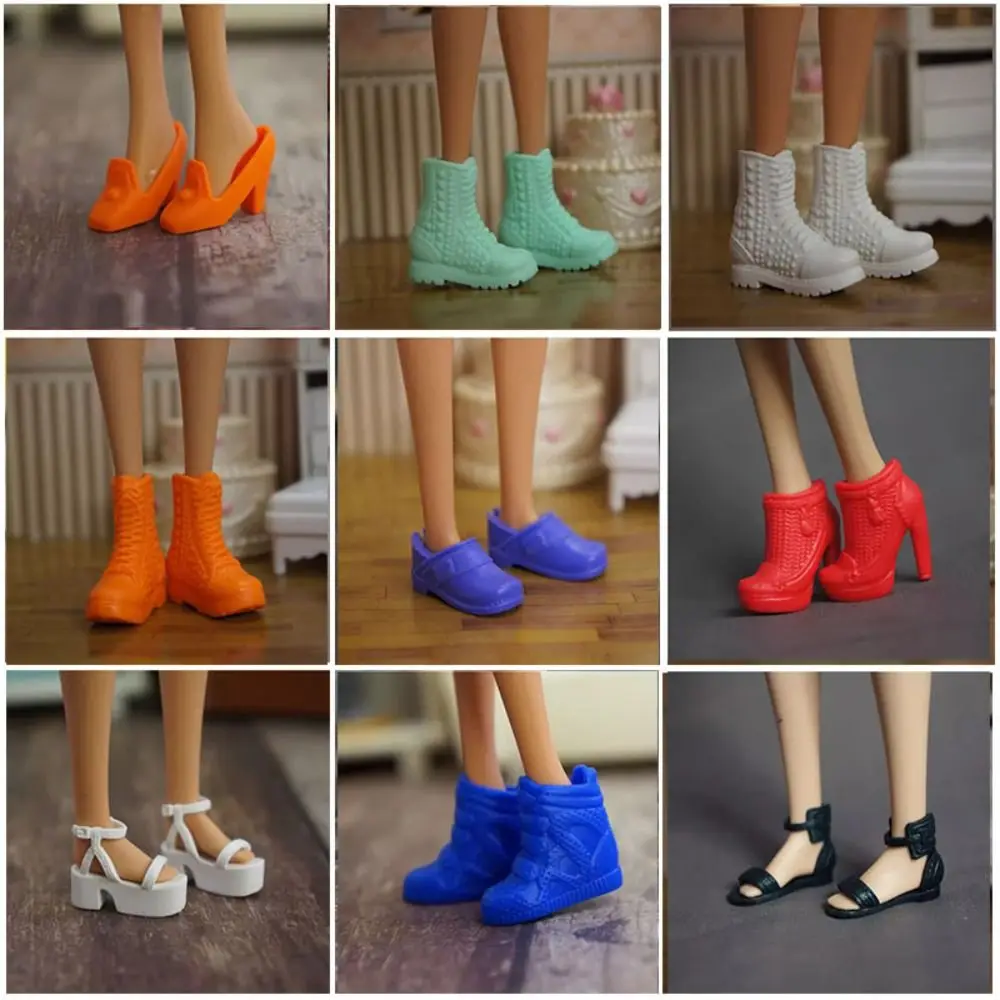 New Quality 1/6 Doll Shoes 30cm Original High Heels Shoes 20 Styles Female Doll Boots Doll Accessories