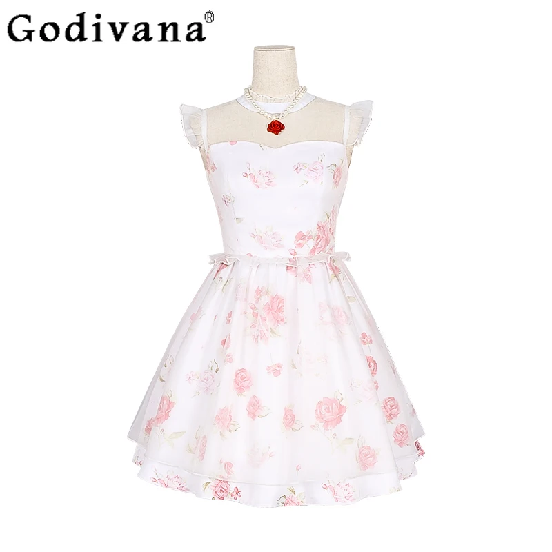 لعبة أنيمي معجزة تأثيري حلي المرأة الحلو Kawaii فستان زهري مع قلادة فستان حفلة الهالوين مثير للبالغين