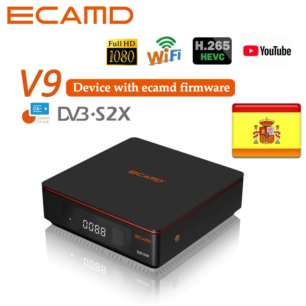 ECAMD V9 Prime Satellite Receiver, DVB-S/S2/S2X, multi stream/T2-MI, Free upgrade of ECAMD version Supported Mars versions