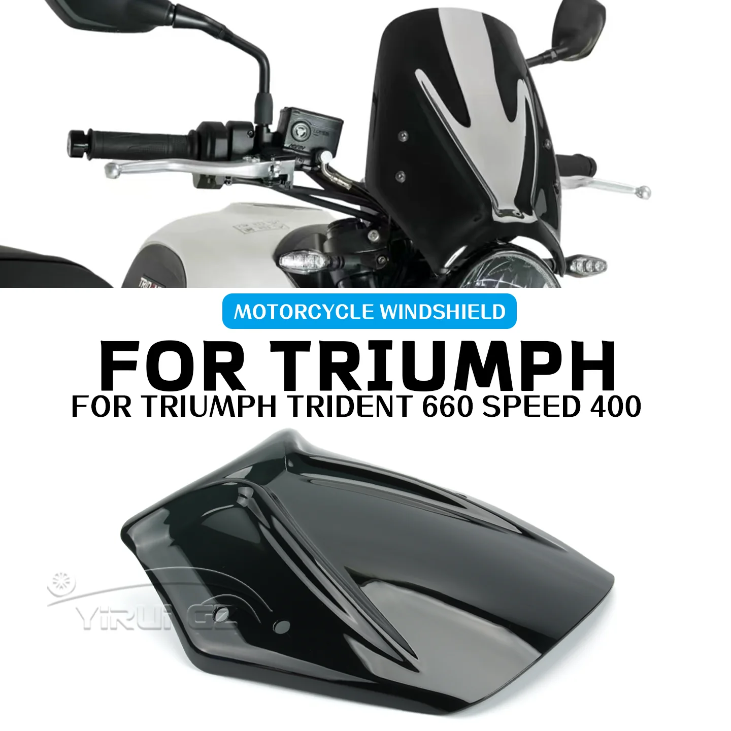 

Аксессуары для мотоциклов для Triumph TRIDENT 660 Speed 400 Speed400 2021 2022, ветровое стекло, ветровые дефлекторы, регулируемый кронштейн