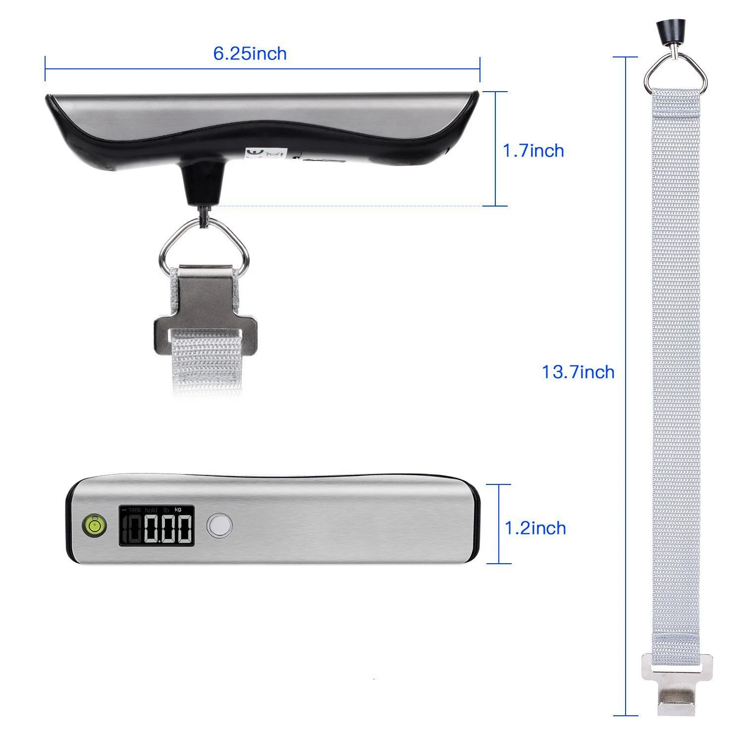 Bilancia portatile Mini valigia Display a LED 50Kg/110Lb bilancia digitale per bagagli per borsa da viaggio bilance appese bilancia