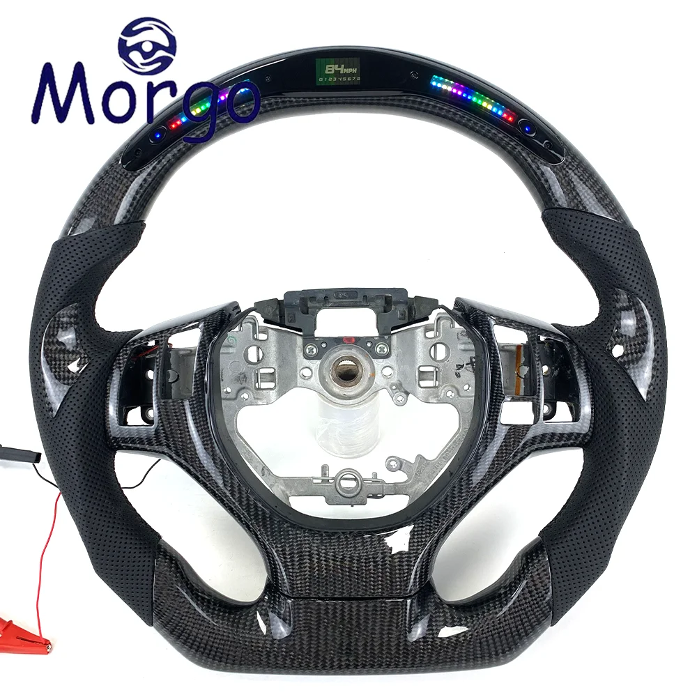 

LED Display Screen Custom Carbon Fibre Steering Wheel for Lexus GS200t GS250 GS350 RX400 RX450 ES350 ES300 2012-2014