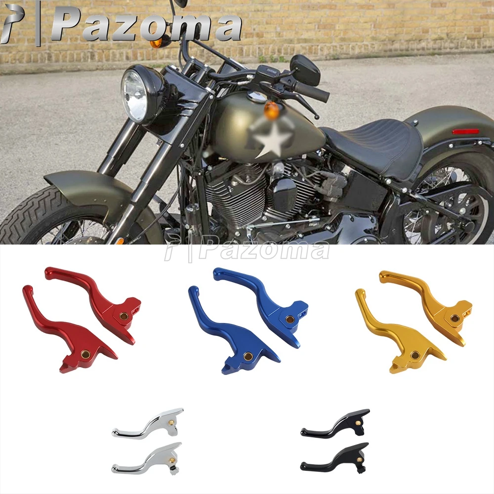 For Harley Softail Slim S FLSS Fat Boy S FLSTFBS 2017 Motorbike Front Brake Clutch Levers Hand Control Handlebar Levers Aluminum