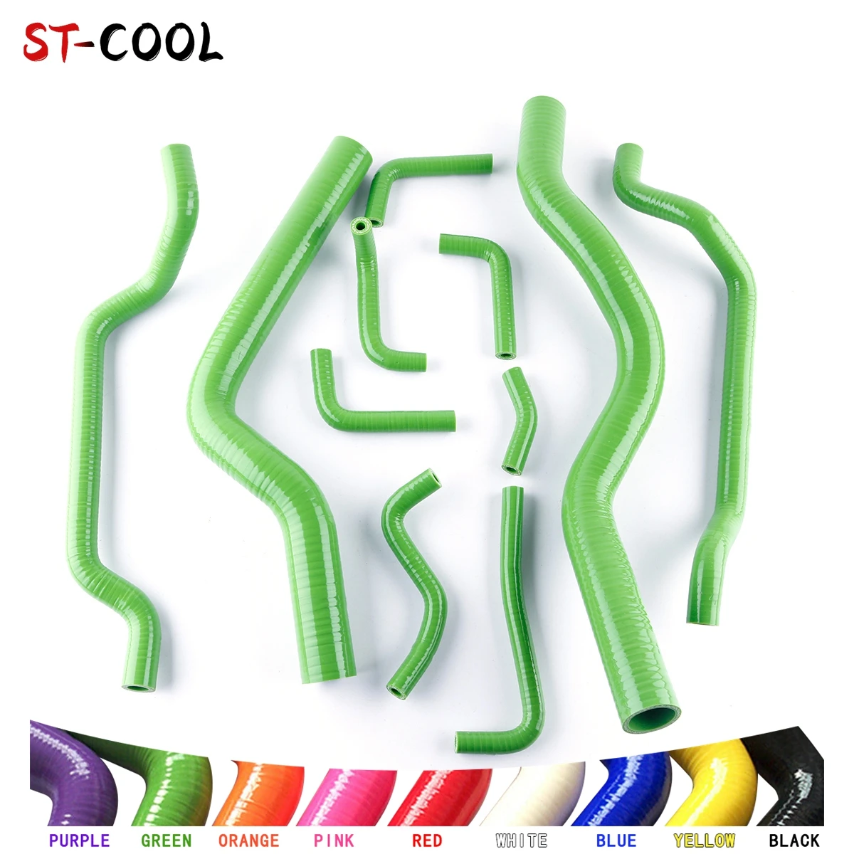 

FOR 1990-1994 4G63T Mitsubishi Eclipse 1G DSM 2.0L 1991 1992 1993 Radiator Coolant Hoses Kit Silicone Tubes 11Pcs 10 Colors