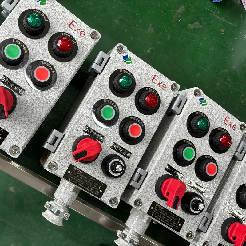 Industrial electrical control distribution box explosion-proof stainless steel aluminum alloy 200A 6 socket IIICT T95