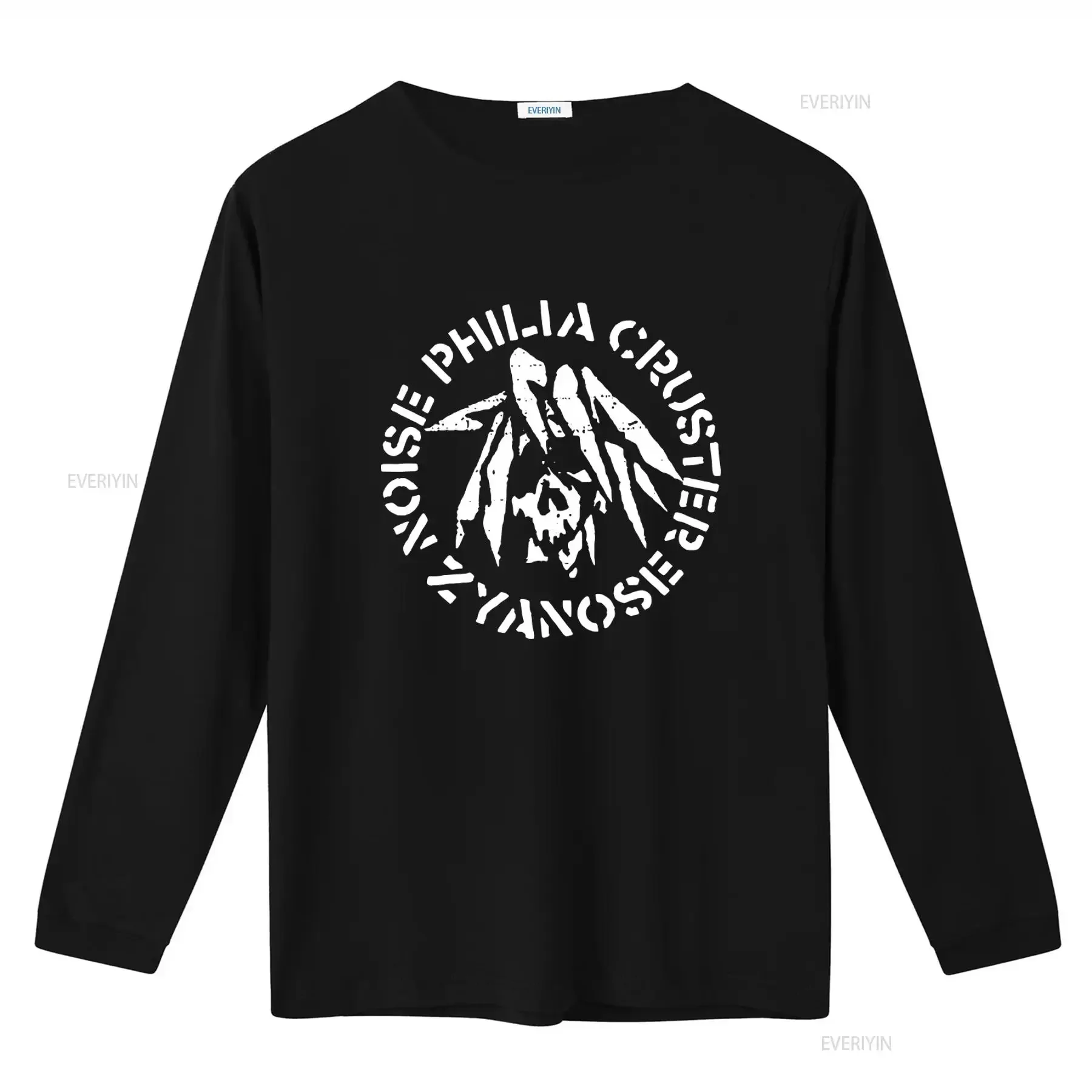 ZYANOSE 'noise Cruster' Skull T Shirt Gism Gloom Framtid Punk Rock Style vintage Washed Stylish Slightly Unisex fashion Soft