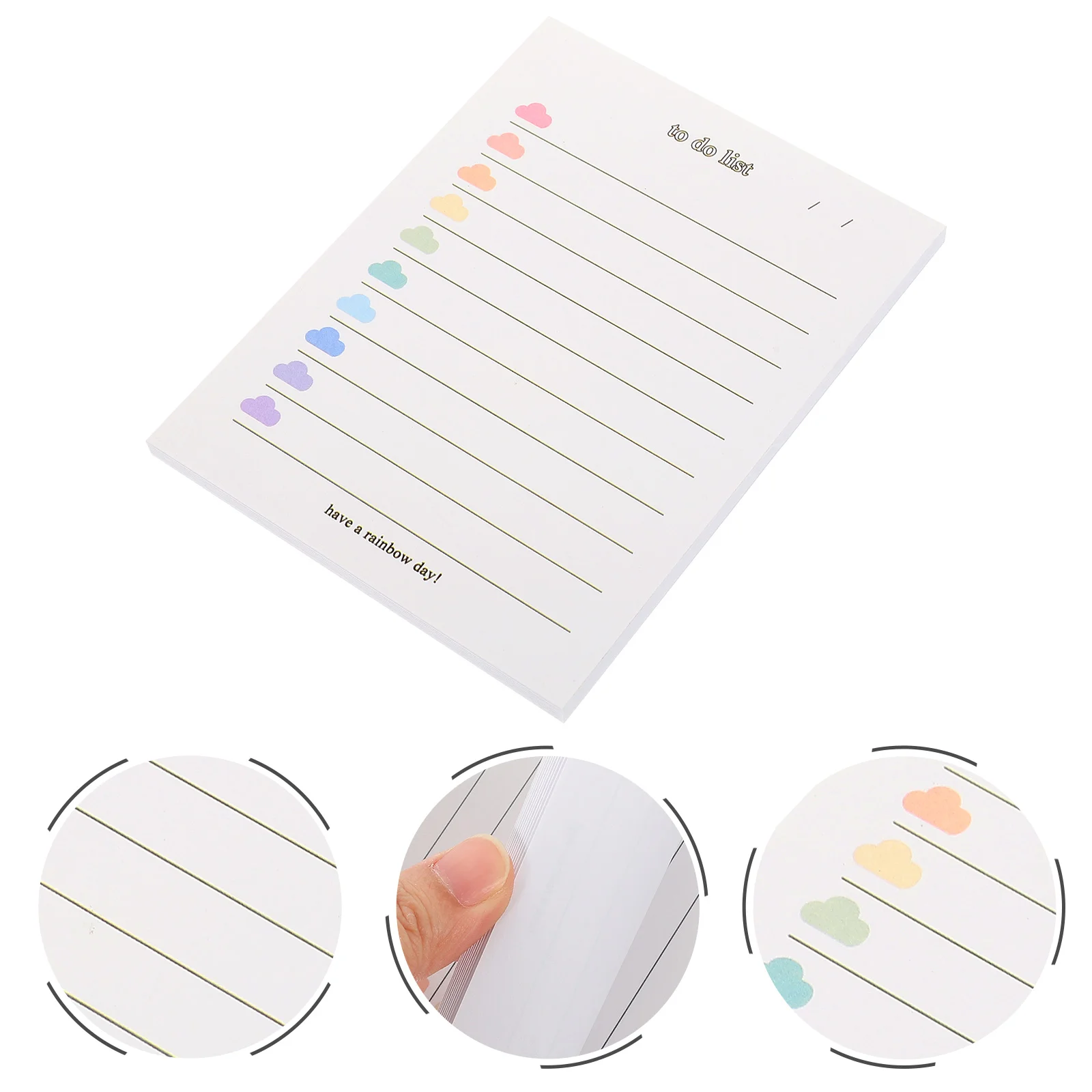 3 Pcs Note Paper The Notebook Home Accessory Daily Writing Pad Board Students Portable Convenient Lovely to Do