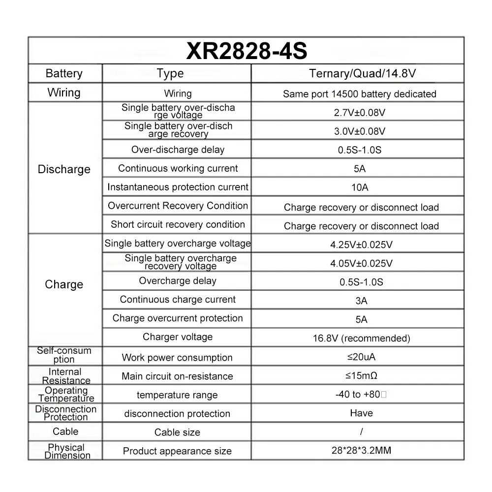 4S 5A 14500 akumulatory płyta ładowania BMS 14.8V wspólny Port przeładowanie/przeładowanie/zabezpieczenie przed zwarciem