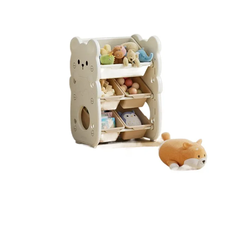 Children's storage rack Multi-layer household  storage rack box storage rack combination Classification and sorting