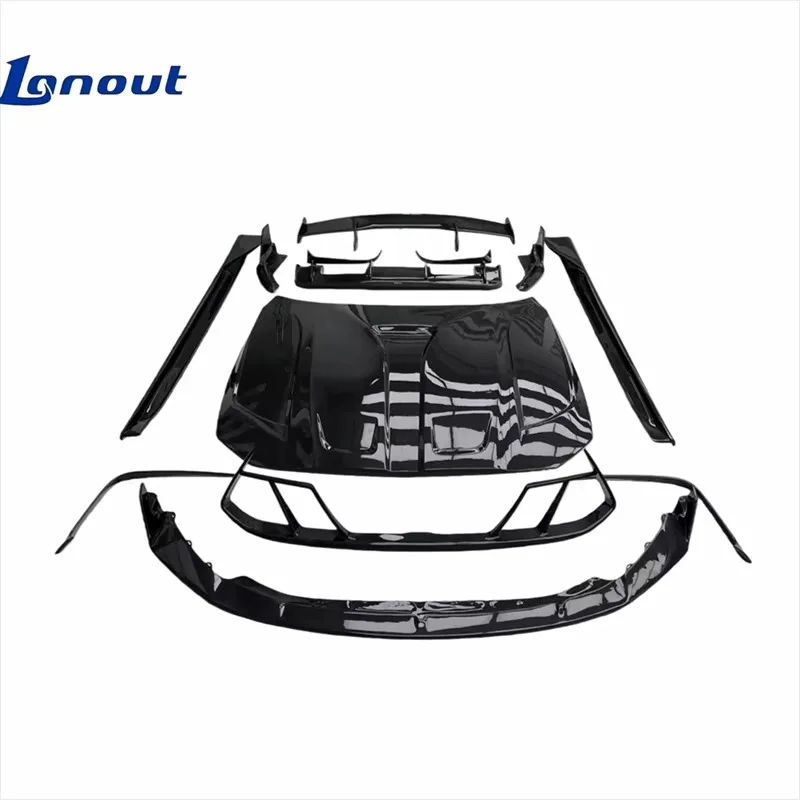 PK Style Dry Carbon Fiber Front Lip Side Skirts Rear Diffuser Rear Wing Hood Body Kit Used for for bmw M3 G80 M4 G82 G83 Upgrade