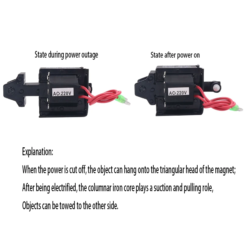 Electromagnet JME1 push-pull 220V suction 1.5kg strong AC traction electromagnet SA-2502