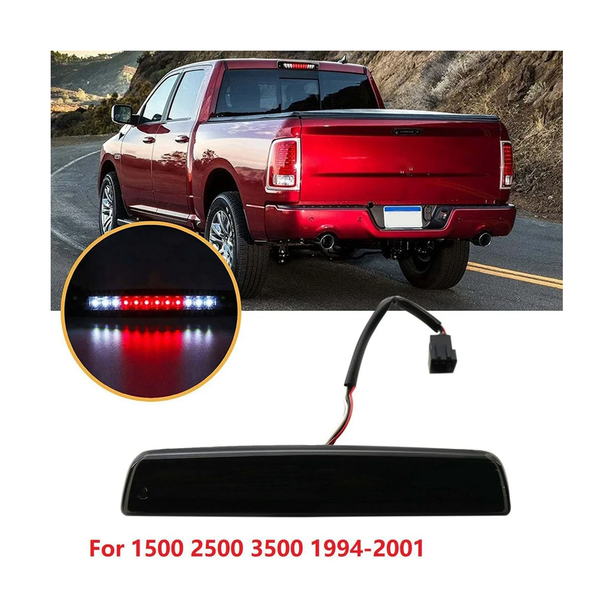 55077263AB High Mounted Brake Light Third Brake Light Brake Stop Light Automotive for Dodge Ram 1500 2500 3500