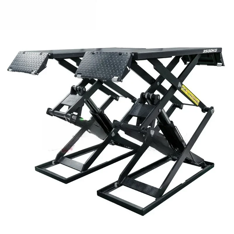 Ultra-Thin Small Car Scissor Lift Trench-Free Lifting Platform Car Maintenance Equipment