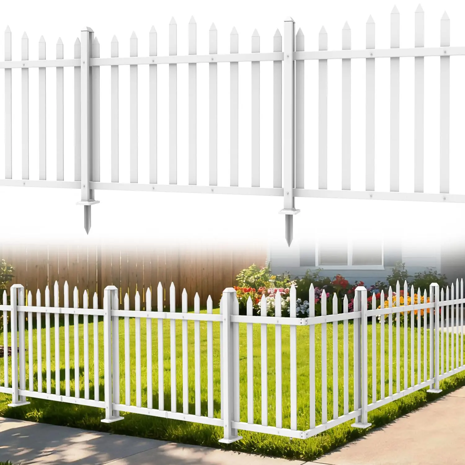 Vinyl Picket Fence 84