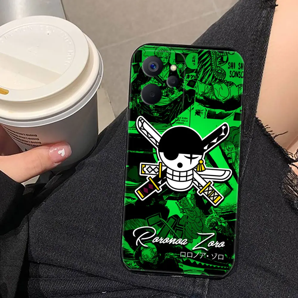 One P-Piece Luffy Zoro ACE Phone Case For Realme 16 15 15T 14 13 12 11 10 9 9I 8 8I 7 7I PRO PLUS 5G DIY Case Funda Shell Cover