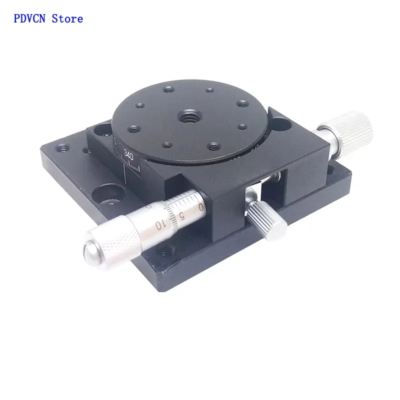 Plate-forme rotative à réglage fin grossier, étapes de rotation manuelles