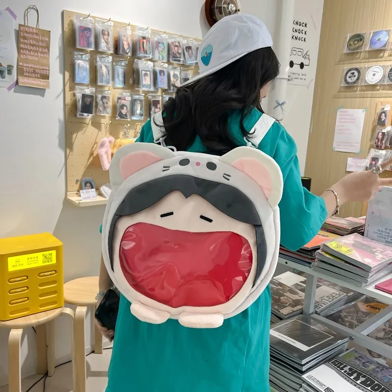 Heaven Official's Blessing Itabag Xie Lian bolso de boca grande con perspectiva sonriente, mochila linda de dibujos animados, bolso de hombro para regalo de cumpleaños