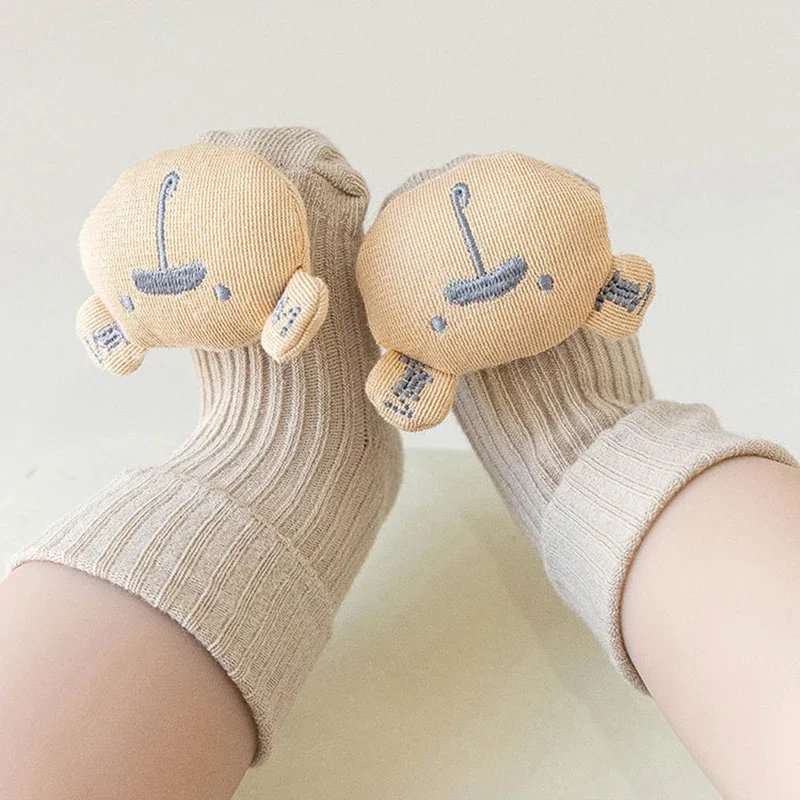 Cute Cartoon Animal Baby Socks Cotton Floor Baby Socks Korean Casual Anti-slip Floor Stitch Stockings for Newborn Infant Toddler