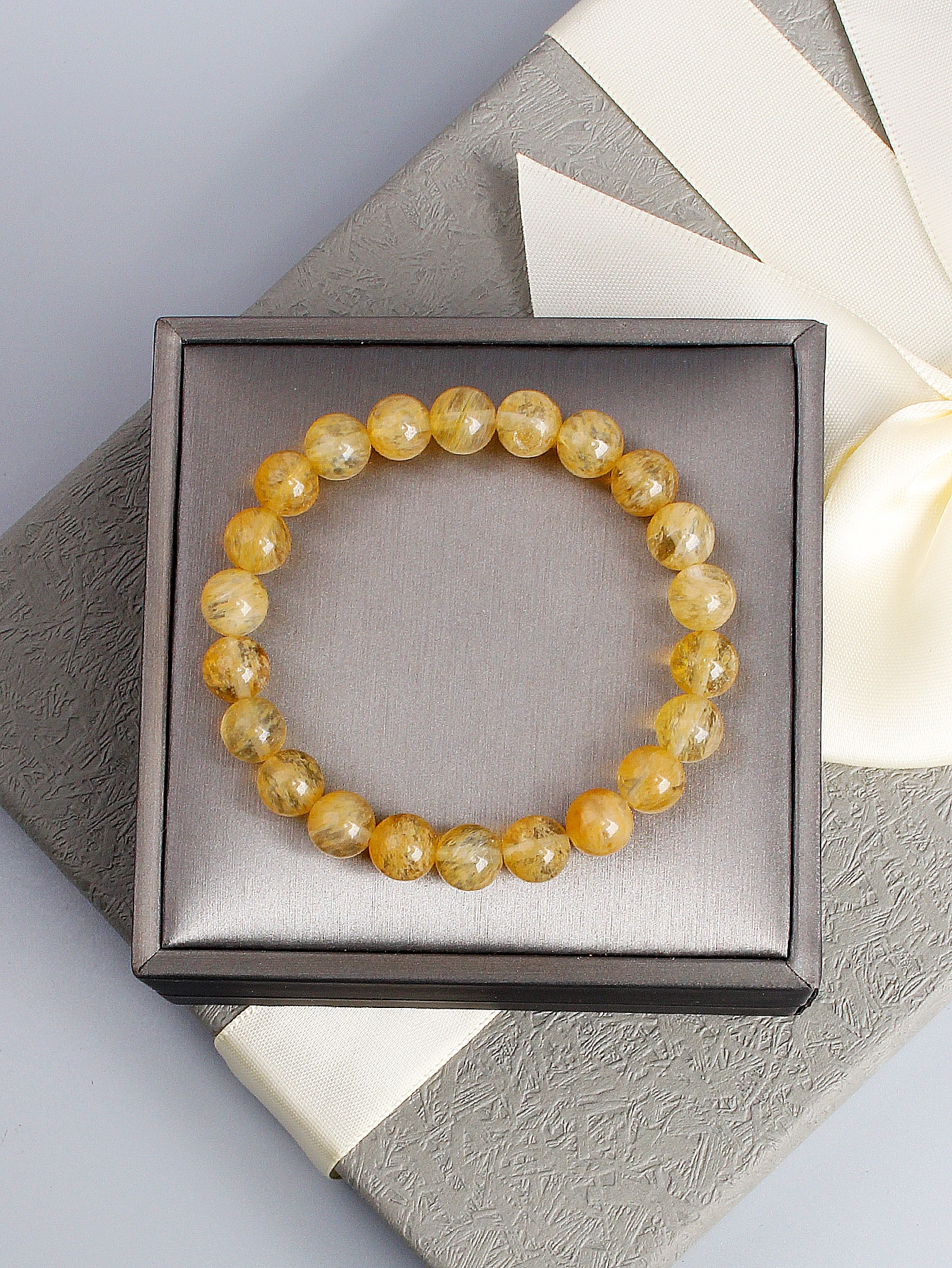 Natural Yellow Citrine Stone B - Gemstone Bracelet Healing 评论和价格