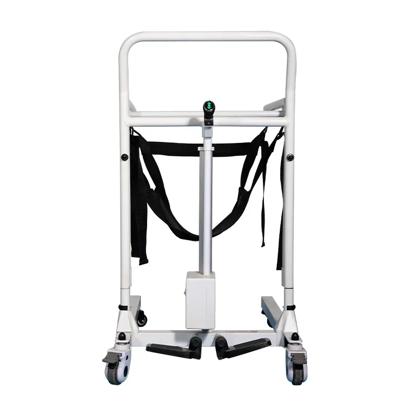 Rehabilitation Foldable 4 Wheel Lightweight Electric Lift chair for Elderly and Disabled People with Commode.