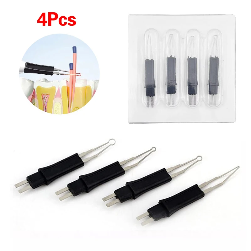 4Pcs/Pack Dental Heated Gutta Cutter Tips  Heat-Resistant Gutta Percha Point Heating Cutter Tooth Dental Tools