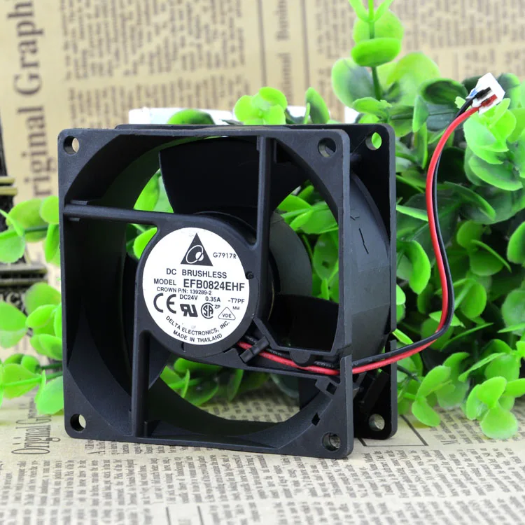 

НОВЫЙ ОРИГИНАЛЬНЫЙ EFB0824EHF 24 В 0,35 А 8032 80*80*32 мм 8 см ОХЛАЖДАЮЩИЙ ВЕНТИЛЯТОР