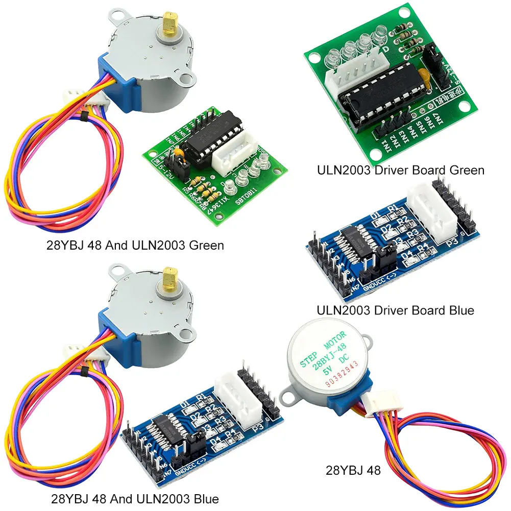 10/2/1PCS 5V 4-Phase Driver Controller Board Multi-Channel Output 28BYJ-48 ULN2003 Stepper Motor Development Board