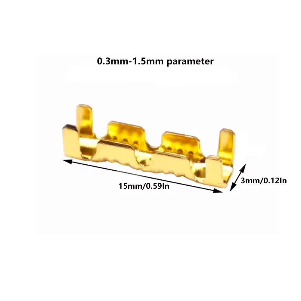 60/120PCS 453U-shaped Electrical Cable Connectors Tab Cold Insert Wire Connector Electricos Small Ceeth Terminal 0.3 -2.5mm²