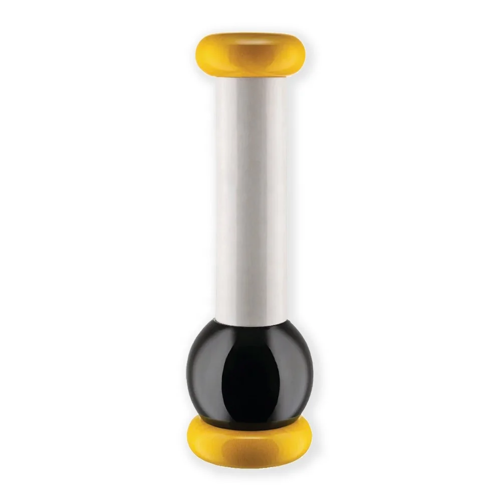 Single Color Layered Wooden Pepper Mill Manual Adjustable Spice Grinder Eco-Friendly Hand Wash Only Smooth Finish Kitchen Tool
