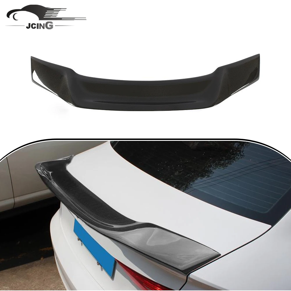 

Подходит для Audi A3 8V S3 RS3, задний спойлер из углеродного волокна, задний спойлер крышки багажника 2014-2018