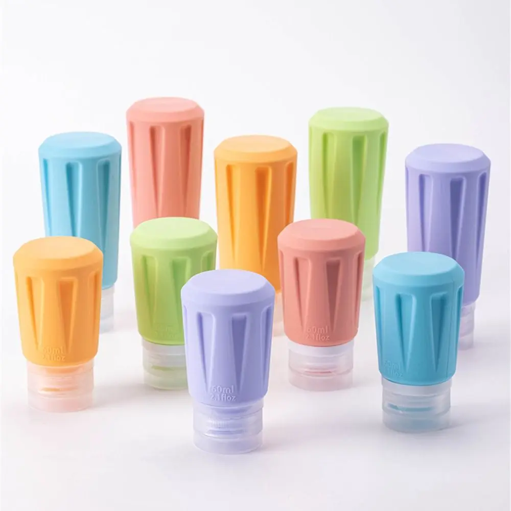 60ml 90ml Small Split Bottle Soft Silicone Durable Empty Container Wear-resistant Lightweight Outdoor Travel Accessories