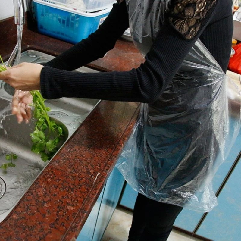 25pcs Multifunctional Disposable Apron Cooking Painting Waterproof For Men Women top sale