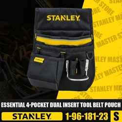 STANLEY 1-96-181-23 ESSENTIAL 4-pocket Dual Insert Tool Belt Pouch Electrotechnical Domestic Appliances Storage Toolkit