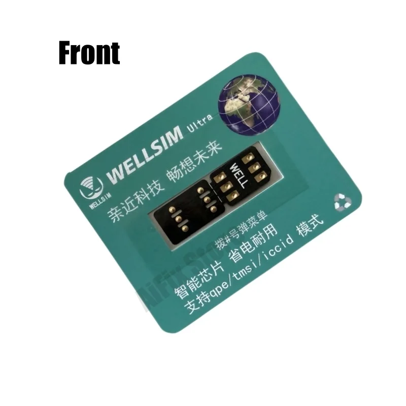 2Pcs/Lot Latest Wellsim Pro V4.1 Fold Version with QPE Esim MEP Mode for iPhone 16 15 14 13 12 11 8 7 X