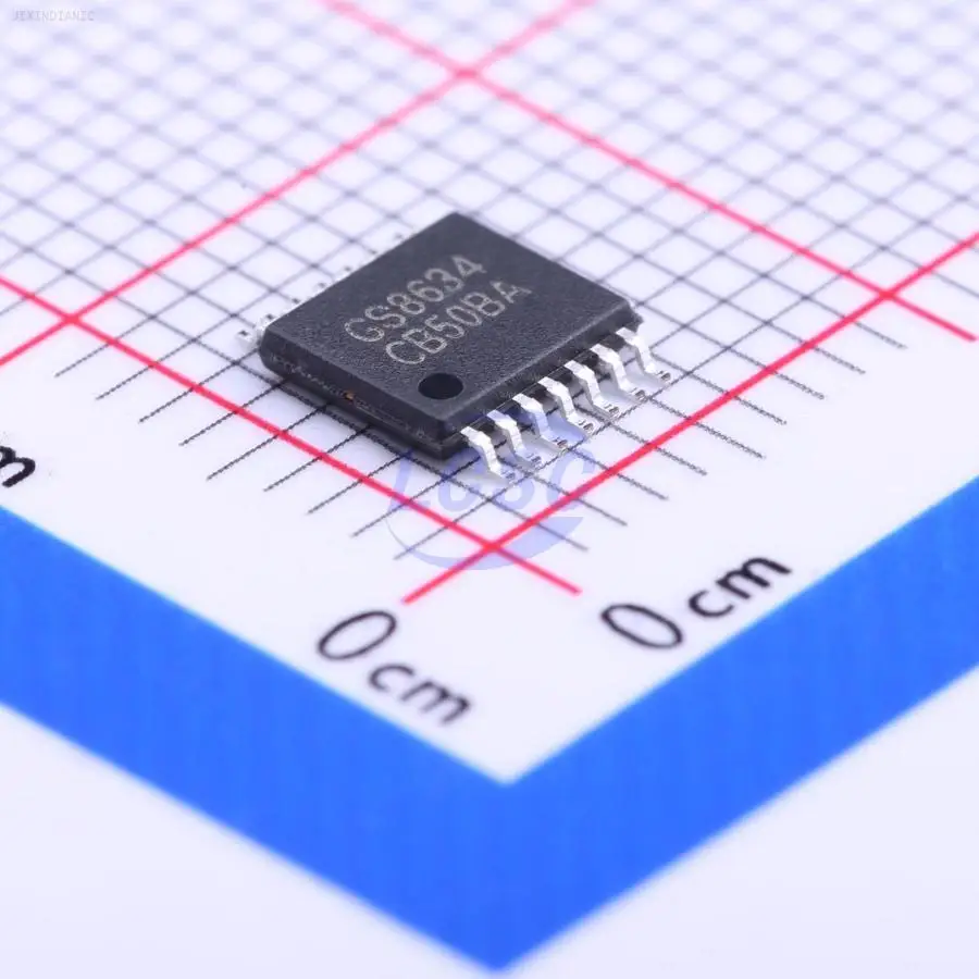 1PCS GS8634-TR Four channels 1pA 4.2V/us 6MHz 3.5mV TSSOP-14 Operational Amplifier ROHS