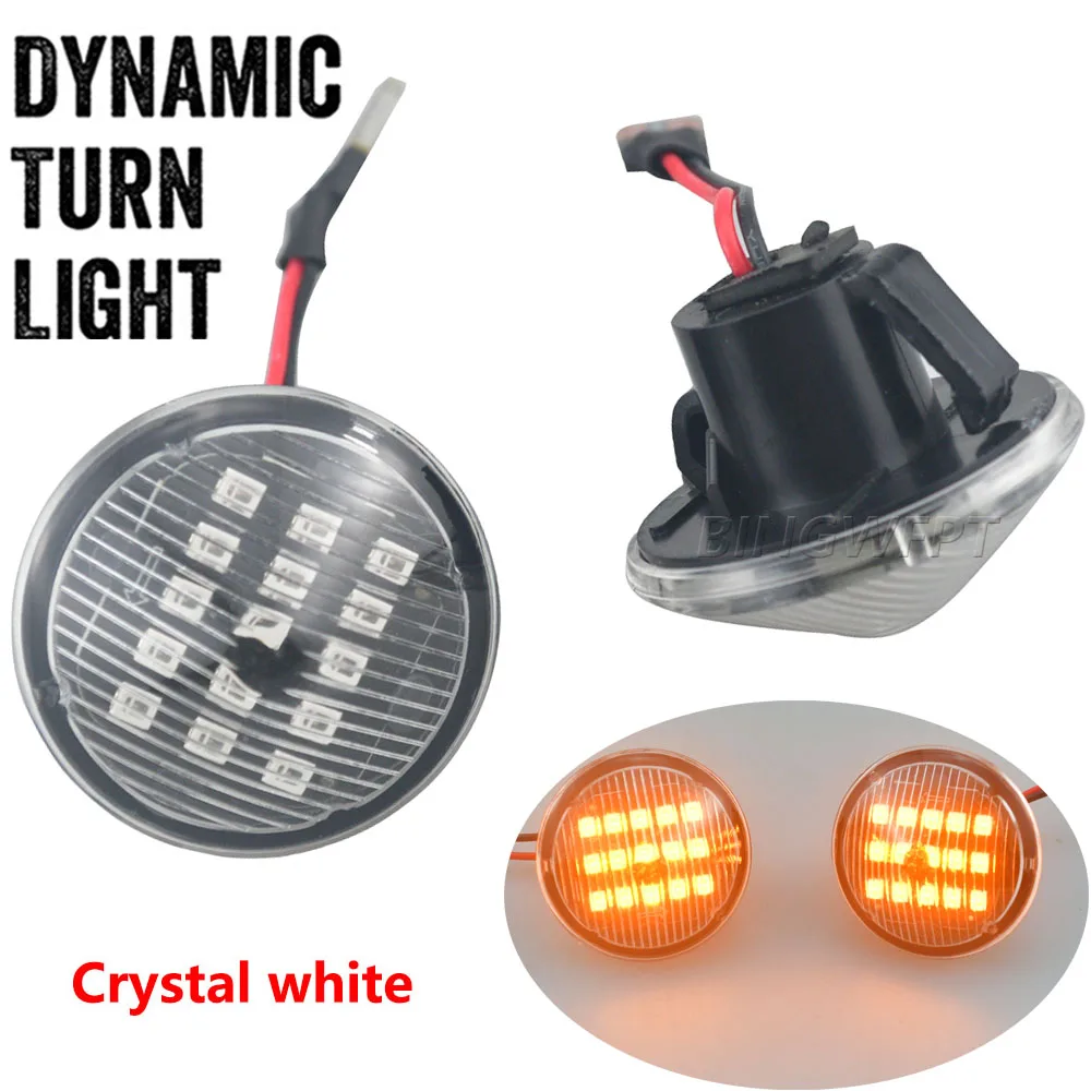 2PCS Side marker lamp for Fiat Punto 188 MK2 1999 - 2012 Dynamic LED Indicator Side Marker Turn Light Signal Lamp