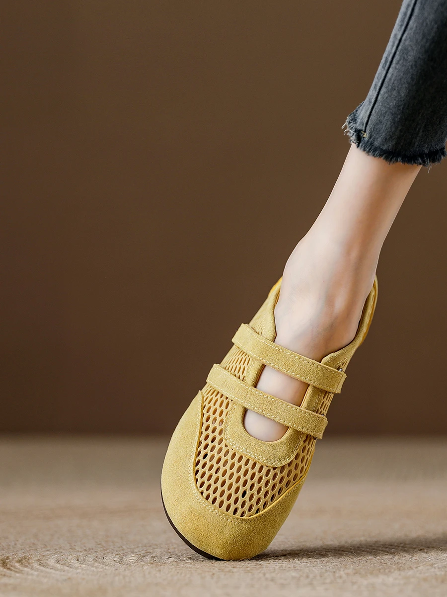 women's-ballet-flat-sandals-breathable-hollow-out-casual-thin-uppers-mary-jane-oes-round-toe-low-heel-glue-adhesive-rubber