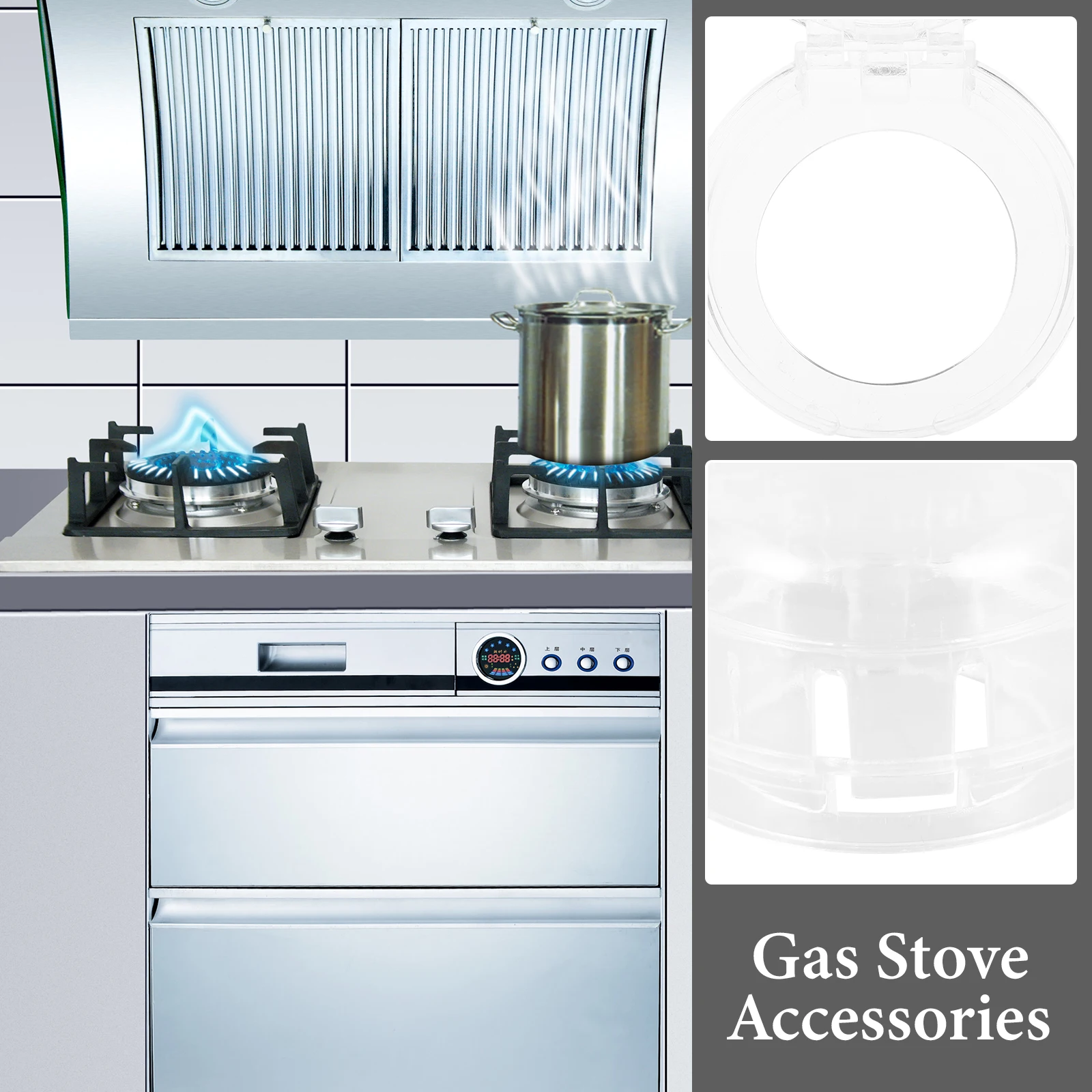 10 قطعة غطاء مقبض الموقد العالمي حراس السلامة لحماية الطفل رؤية واضحة مقبض الموقد يغطي لسلامة الطفل #4