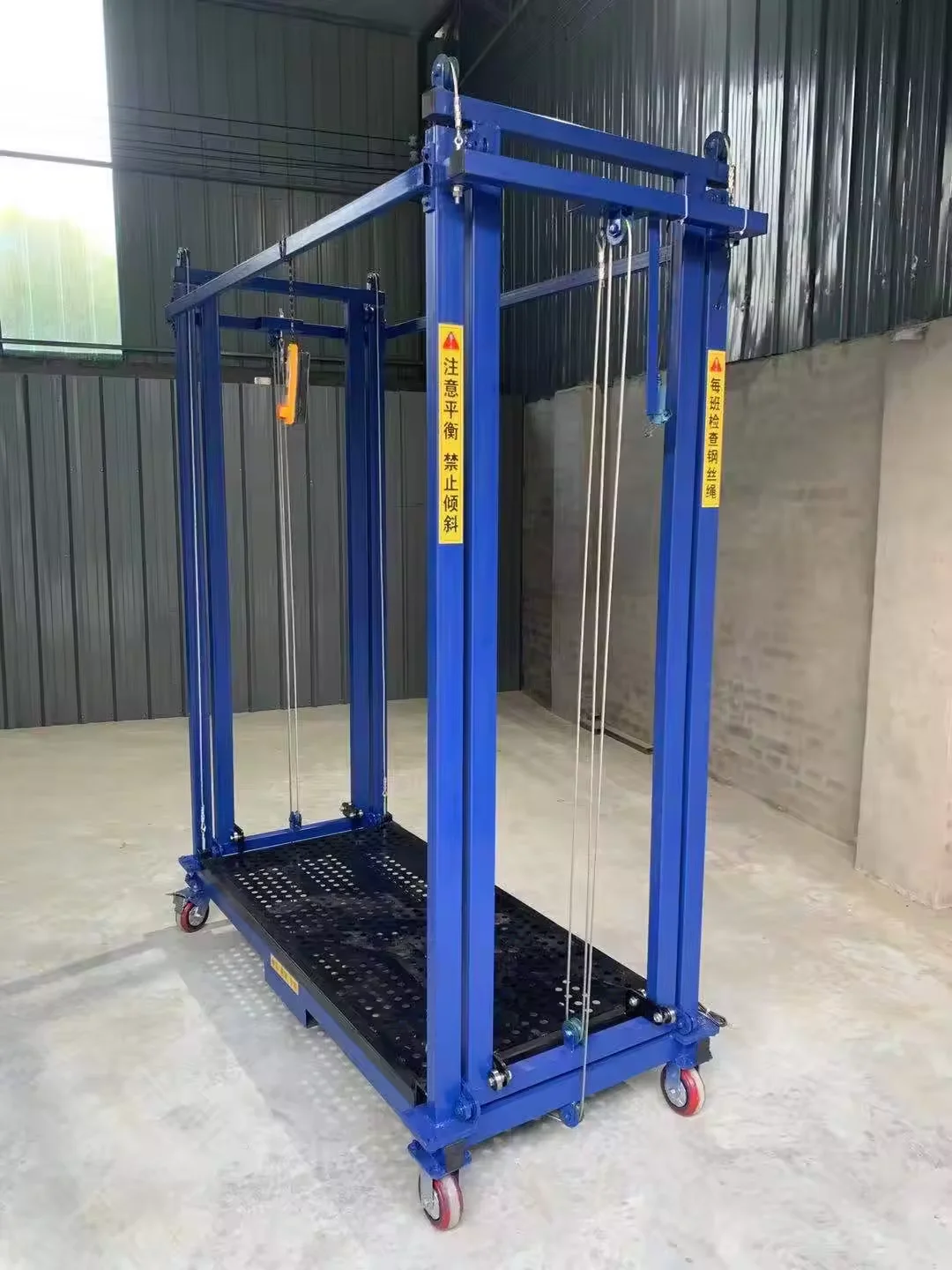 Impalcatura portatile in alluminio telescopico leggero capacità di carico 500 kg altezza di lavoro 5 m per la ristrutturazione interna ed esterna