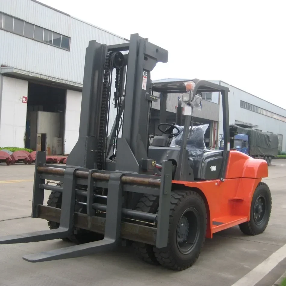 10 Ton Internal Combustion Forklift Cpcd Forklift With Isuzu Engine Diesel Fork Lift Truck Crane