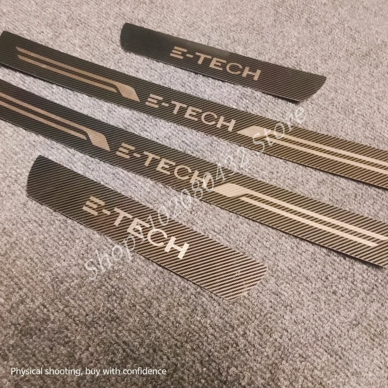 High-quality stainless steel Ultra-thin Door Sill Plate For Renault MEGANE CAPTUR KAPTUR CLIO E-TECH 2023-2025 Car Styling
