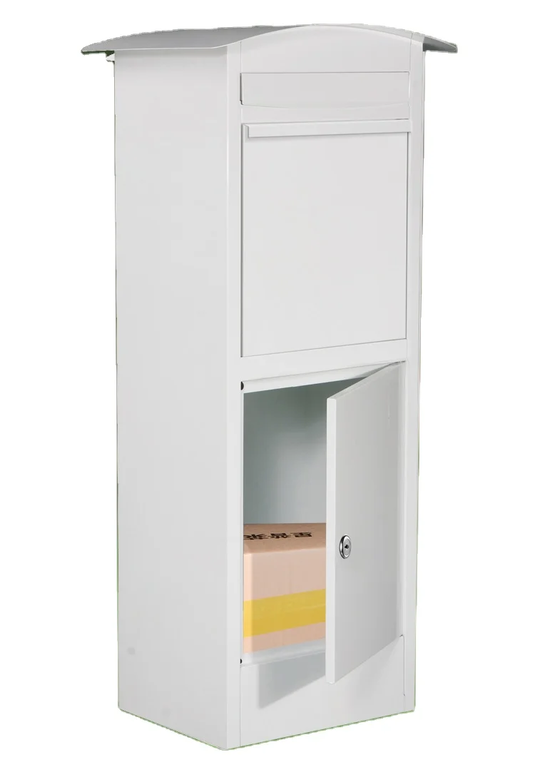 Outdoor Mailbox Free Standing Apartment Express Delivery Opening Upside Letter Box