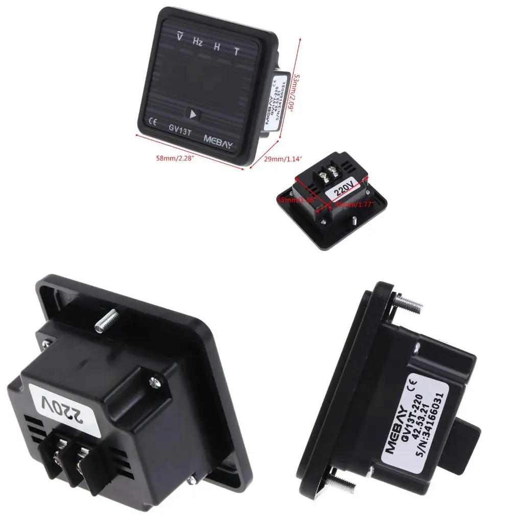 Upgraded for Diesel Generator Digital Voltmeter Frequency Meter Accumulating for Time Hour Display Suitable for Industri